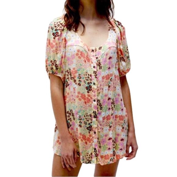 Free People floral mini dress - small ($128) - Picture 2 of 10